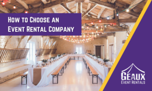 How to Choose an Event Rental Company